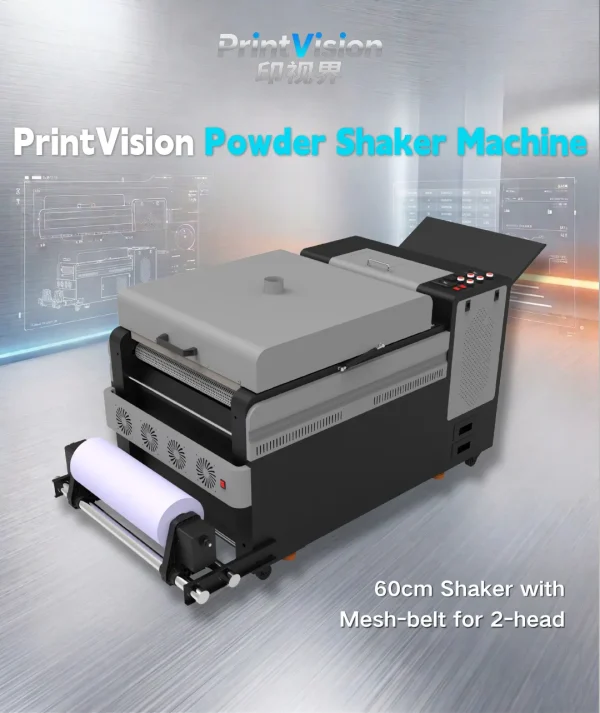 PrintVision 60cm DTF Powder Shaker Machine – High-Efficiency Mesh Belt Curing Machine for 2-Head DTF Printers