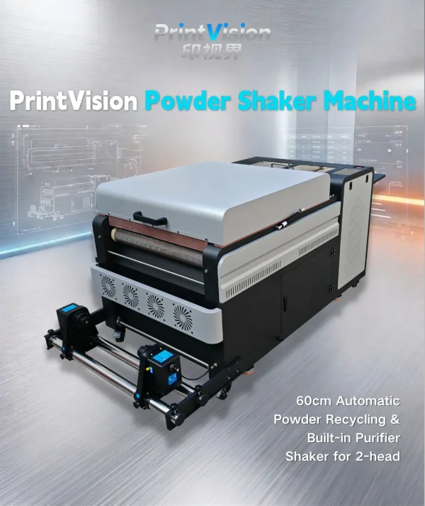 PrintVision 60cm DTF Powder Shaker with Auto Powder Recycling & Built-in Purifier (For 2-Head Printers)