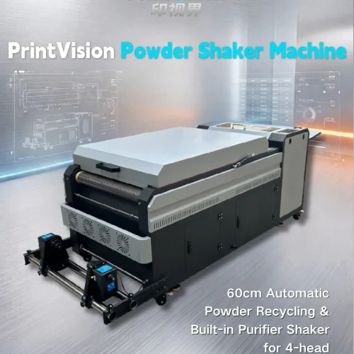 60cm DTF Powder Shaker with Auto Recycling & Built-in Purifier for 4-Head Printers