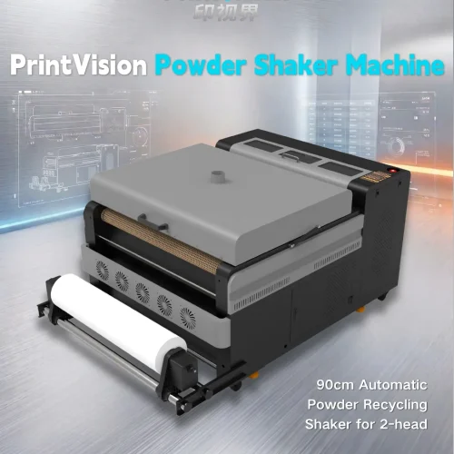 PrintVision 90cm Wide Format DTF Powder Shaker with Auto Recycling for 2-Head Printers