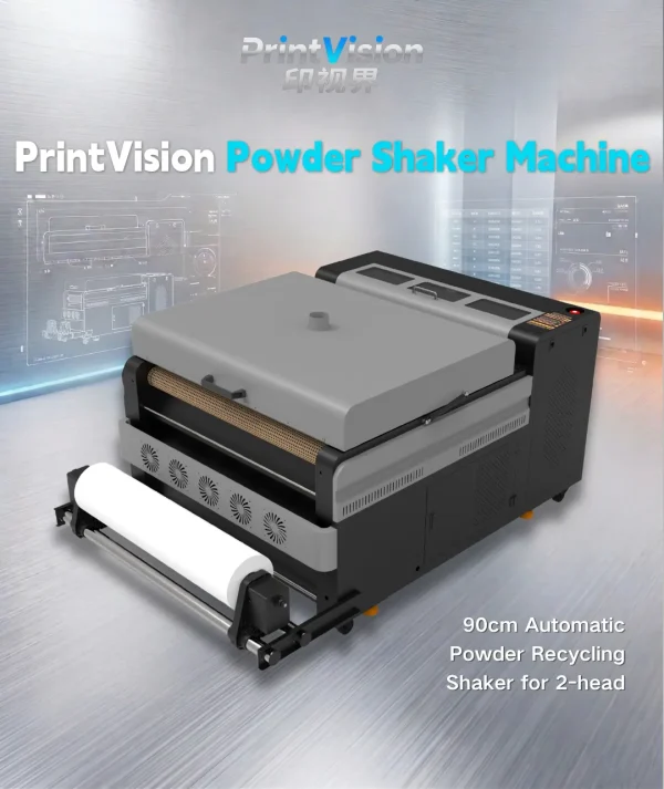 Direct-to-Garment-Printer-1 PrintVision 90cm Wide Format DTF Powder Shaker with Auto Recycling for 2-Head Printers