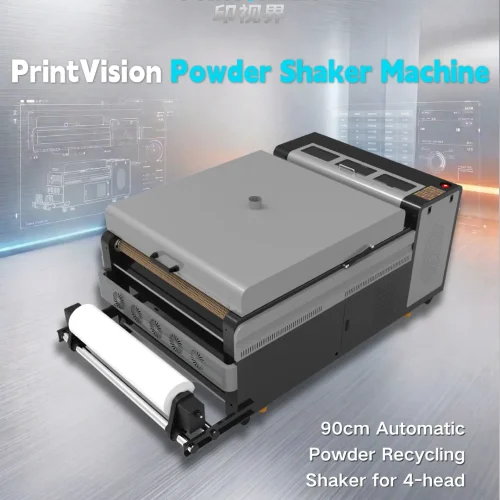 PrintVision 90cm Wide Format DTF Powder Shaker with Auto Recycling for 4-Head Printers