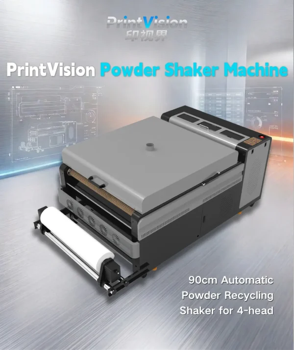 Waterproof-Print-Technology-1 PrintVision 90cm Wide Format DTF Powder Shaker with Auto Recycling for 4-Head Printers