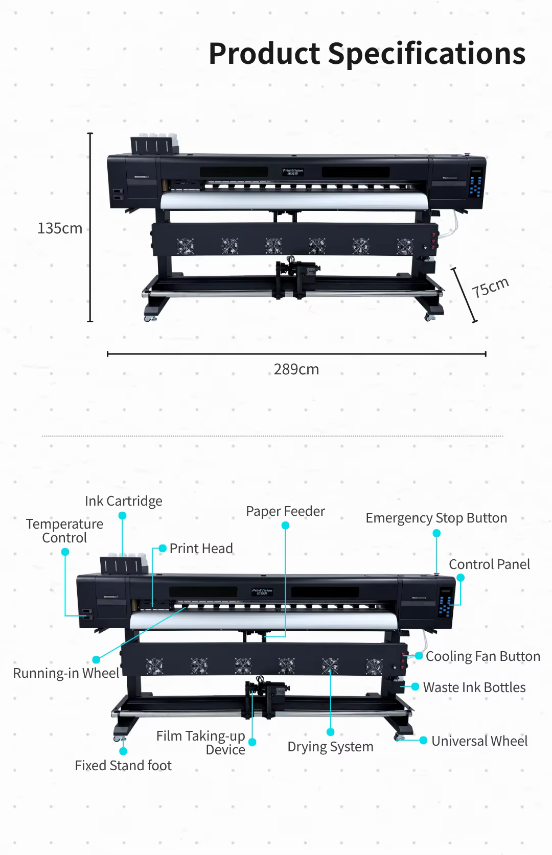 PrintVision printer component details